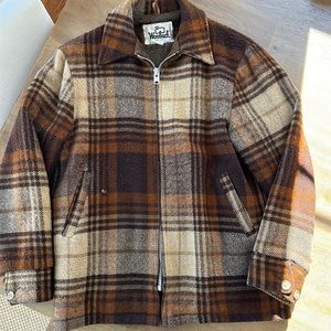 Vintage 1970’s Woolrich Sherpa Lined Plaid Shacket